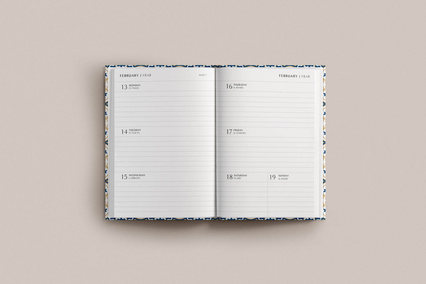 PRE-ORDER 2024 Hardbound Diary WEEKLY View