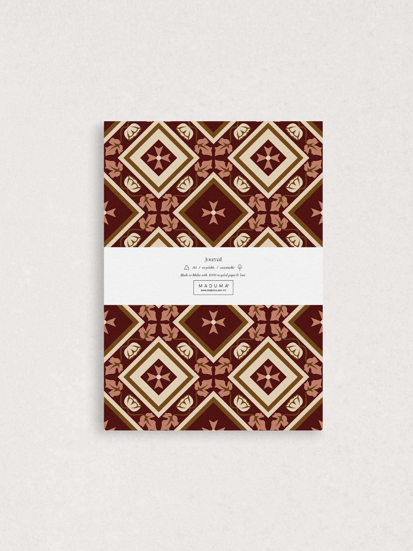 Maltese Cross A5 Ruled Journal