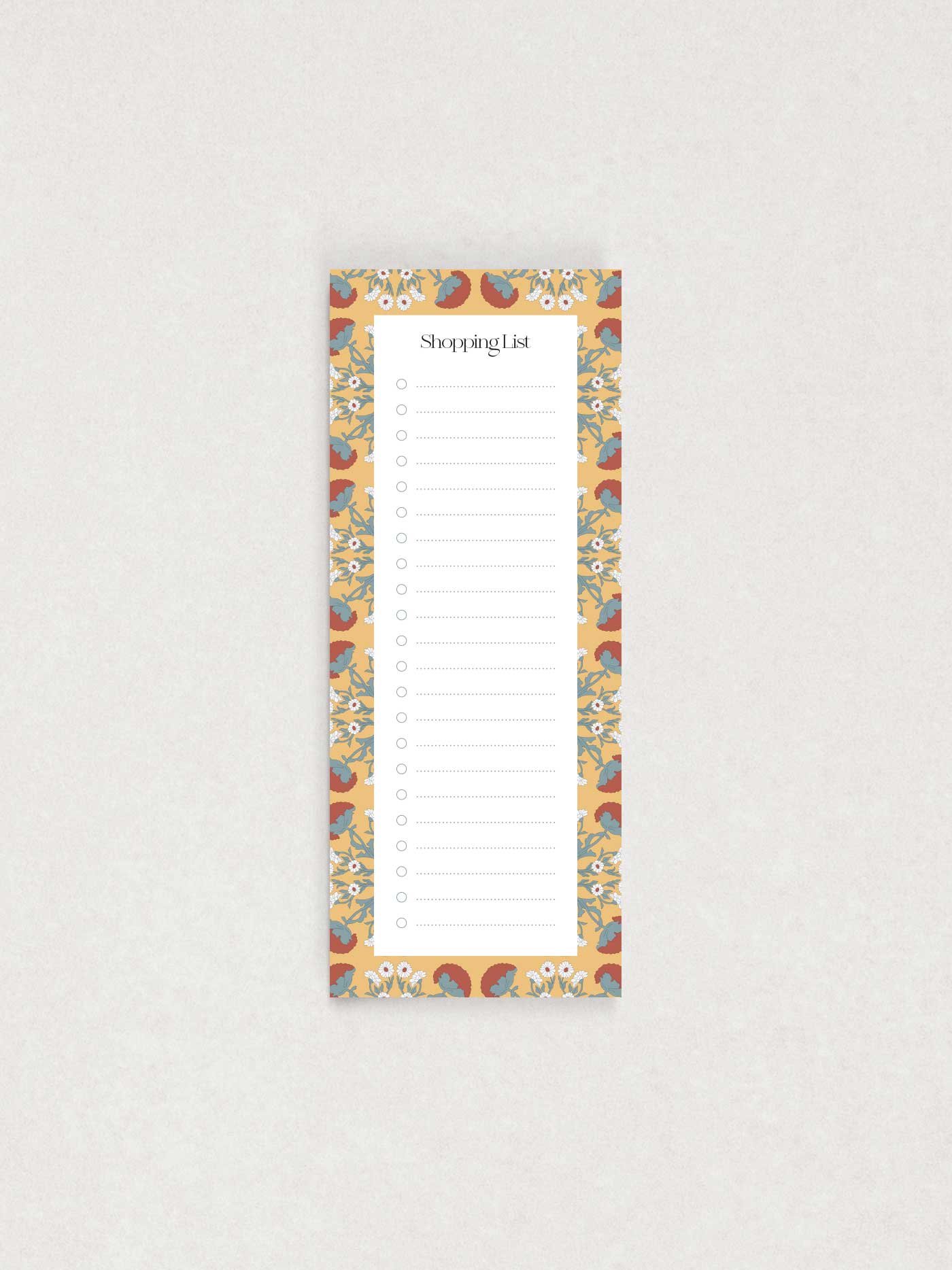 Fjuri Shopping List