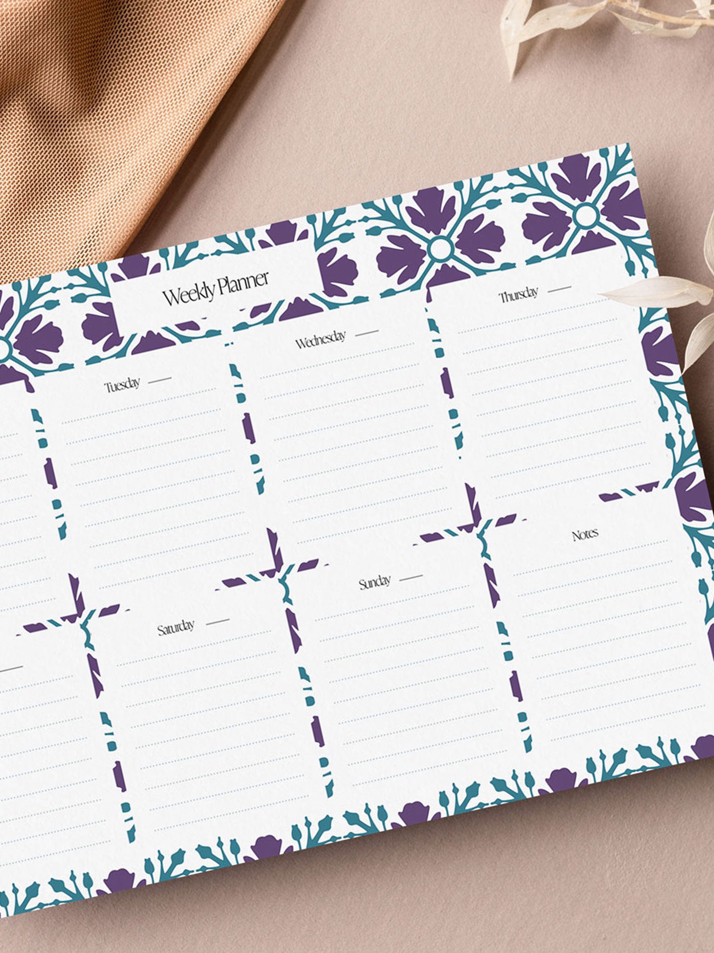 Vjola Weekly Planner
