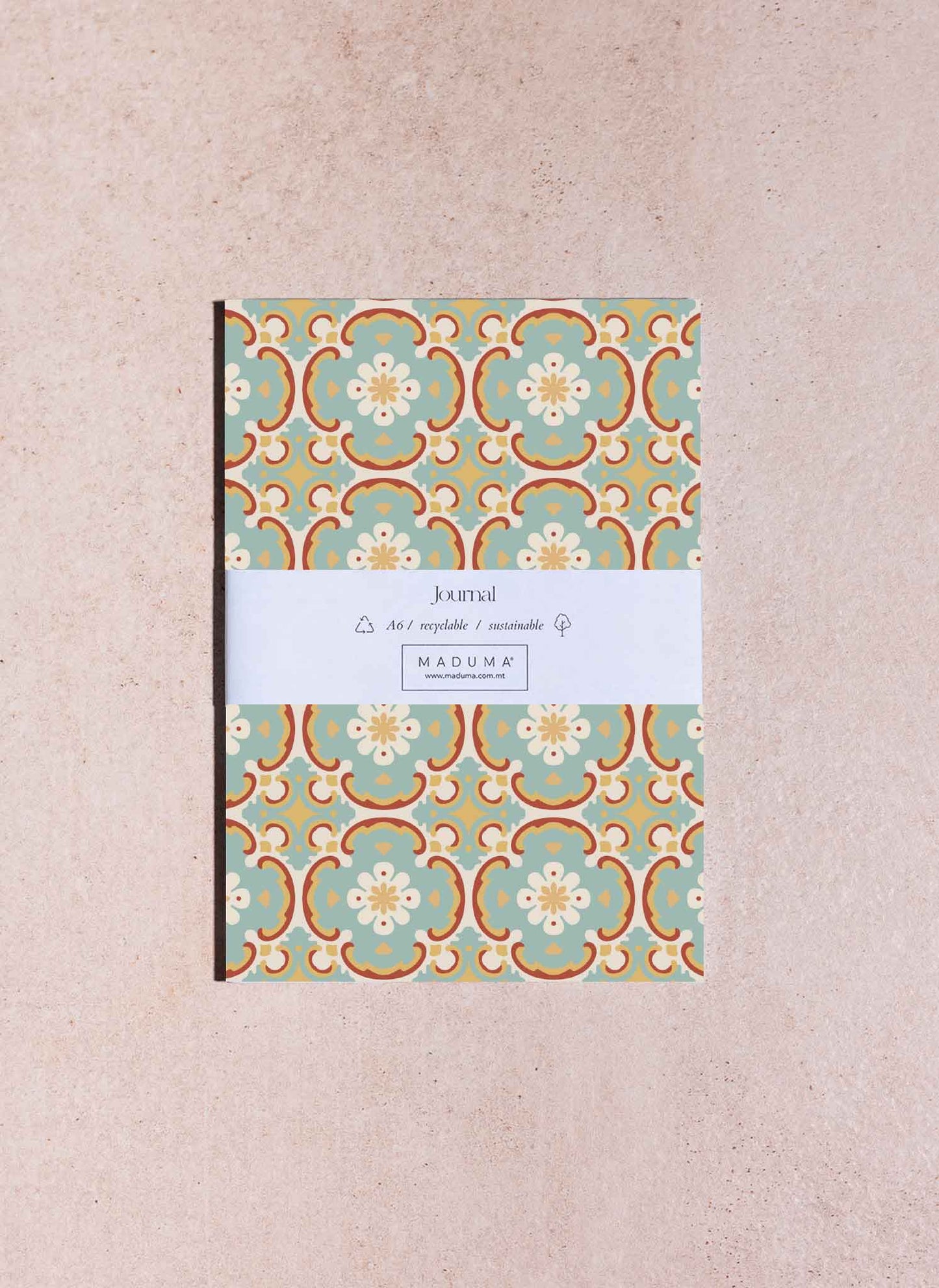 Turquoise A6 Ruled Journal