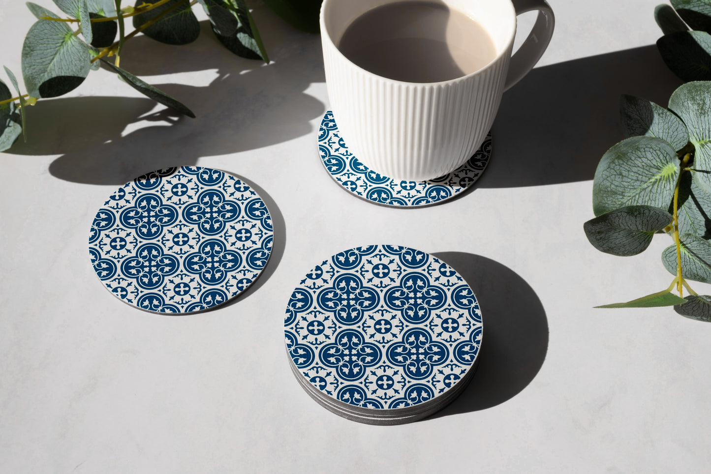 MADUMA® Blu Ċar Coaster Set of 4