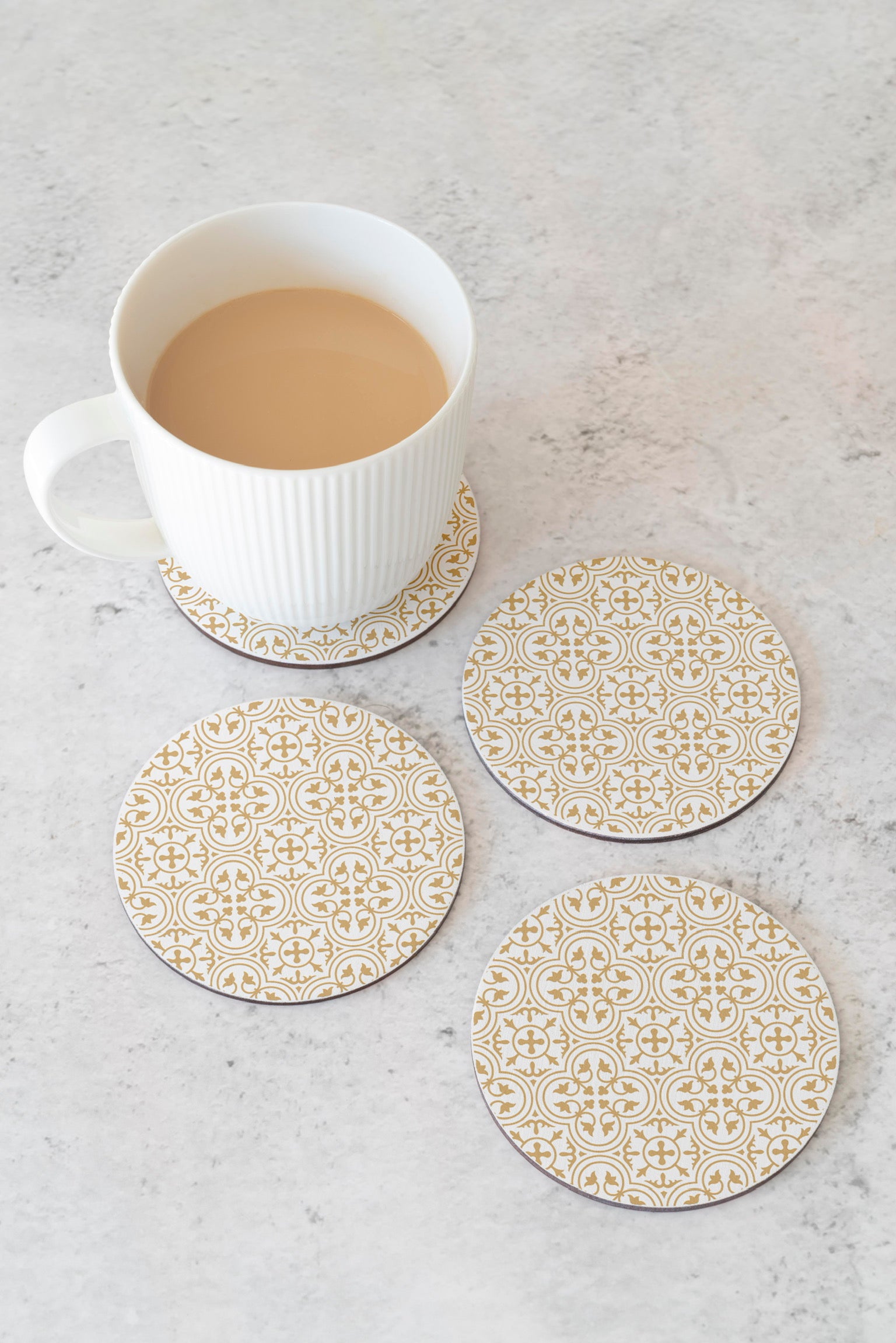 Gold 2024 coaster set