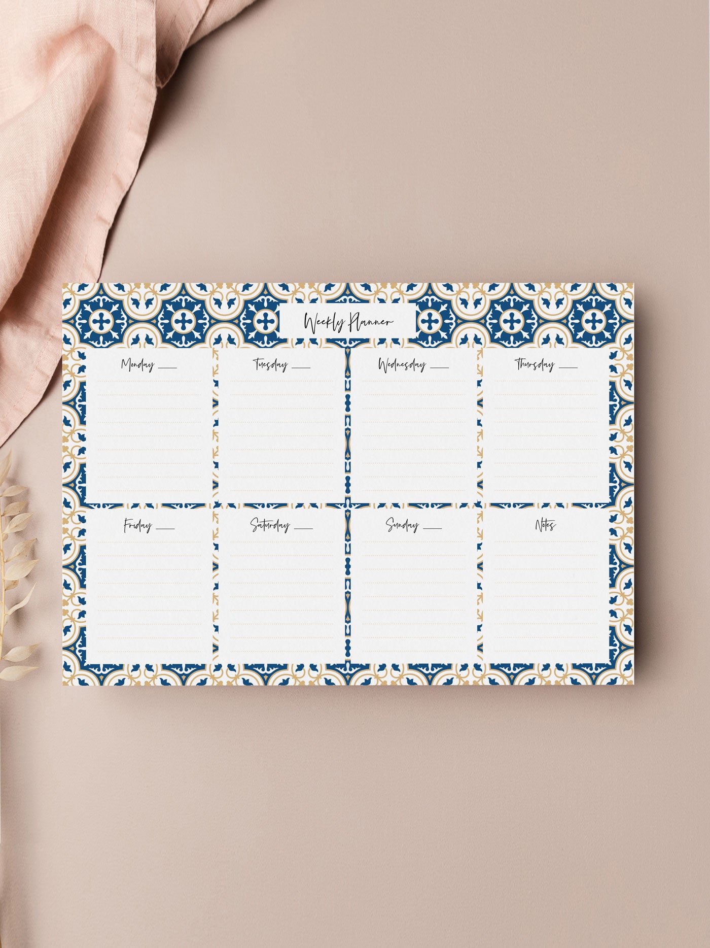 Ikħal Weekly Planner