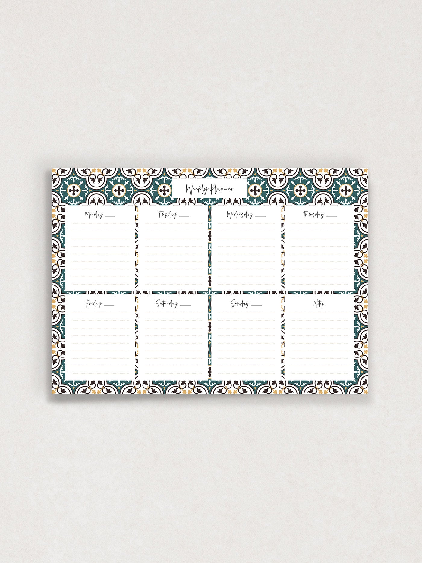 Ħadrani Weekly Planner