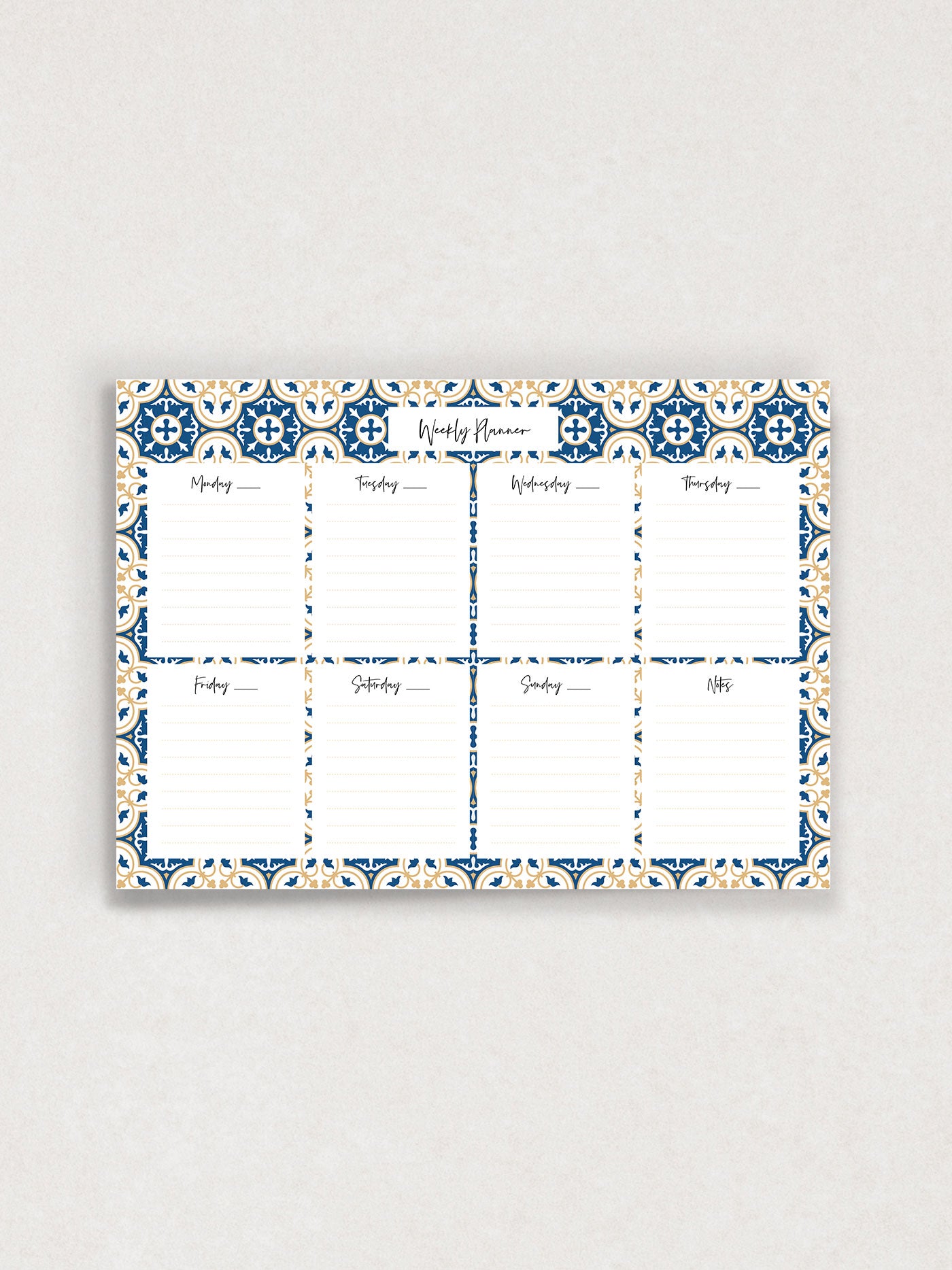Ikħal Weekly Planner