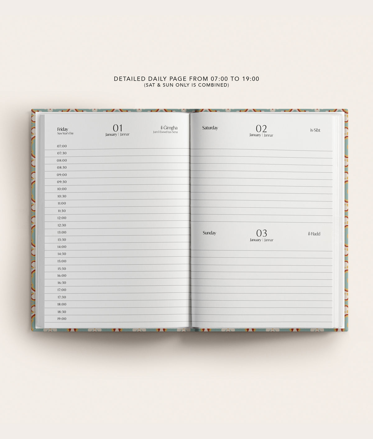 PRE-ORDER 2027 Hardbound Diary DAILY View