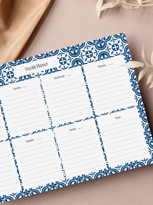 Blu Ċar Weekly Planner