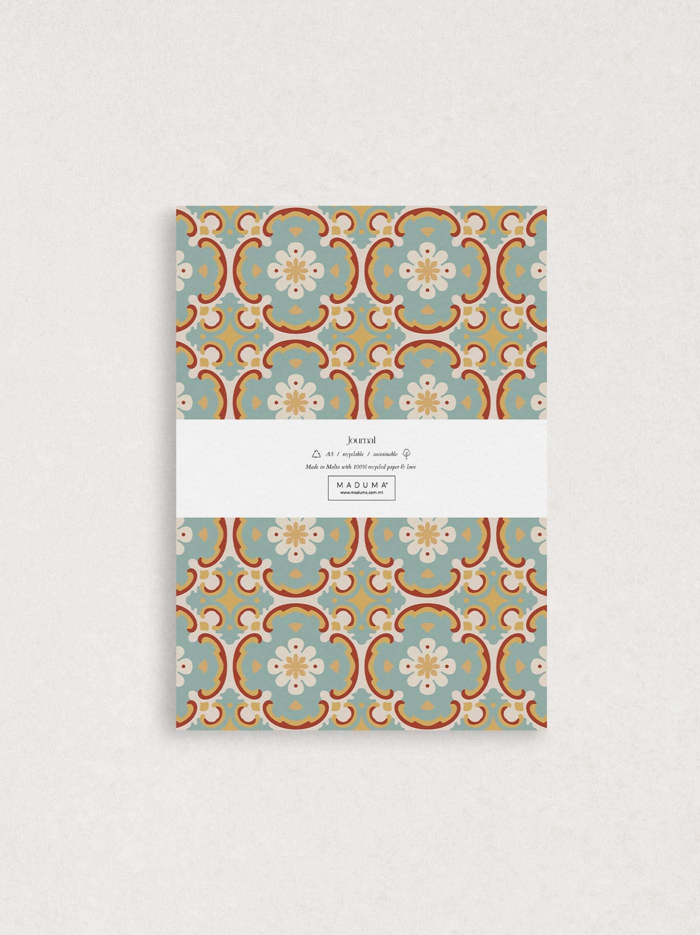 Turquoise A5 Ruled Journal