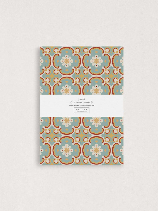 Turquoise A5 Ruled Journal