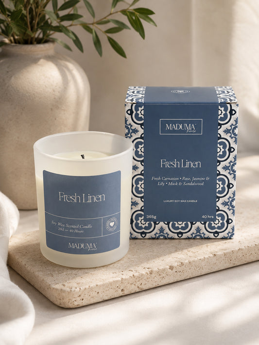 MADUMA® Scented Candle - Fresh Linen