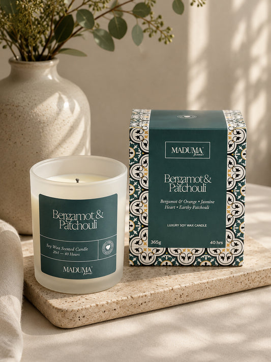 MADUMA® Scented Candle - Bergamot & Patchouli