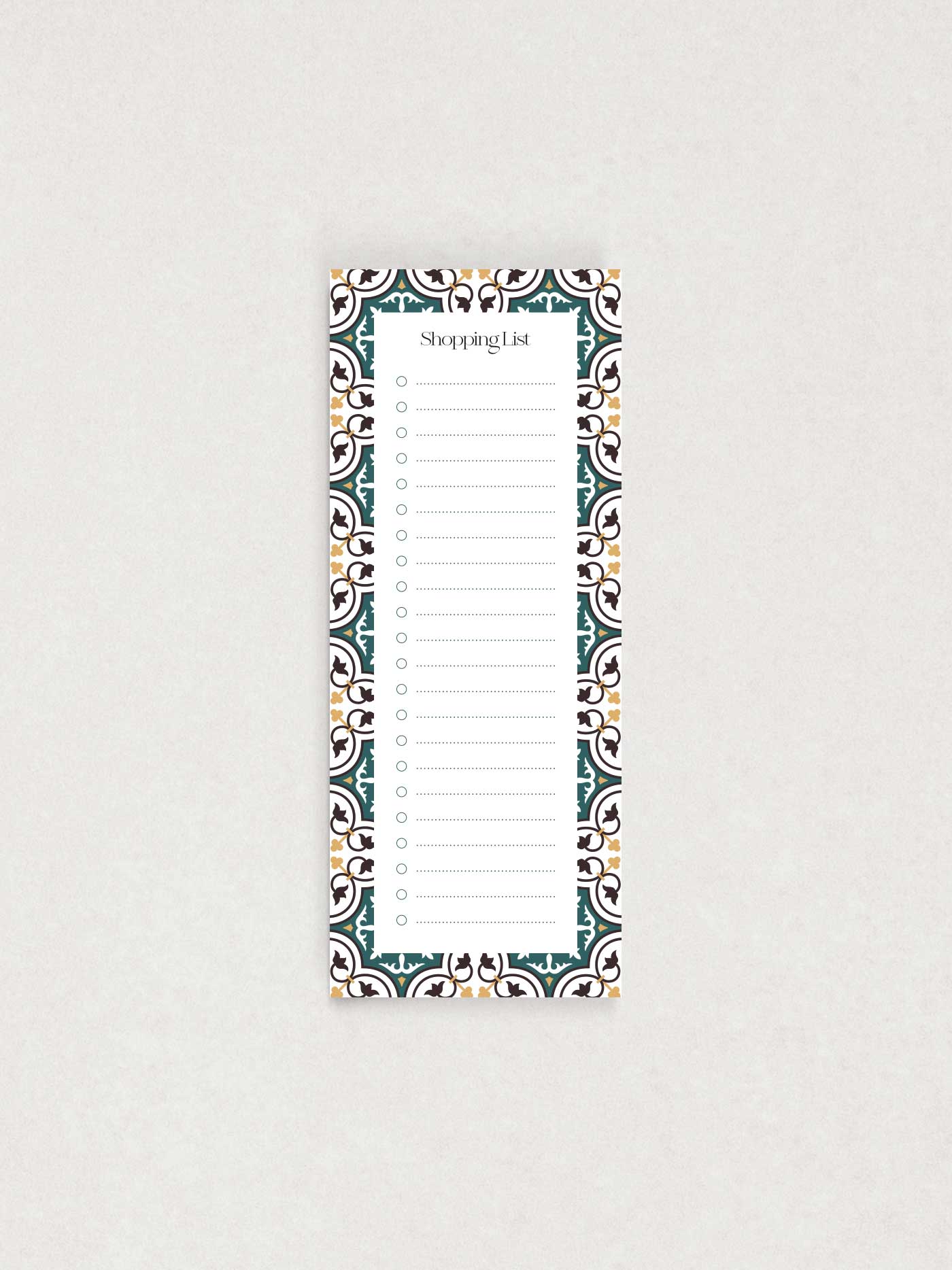 Ħadrani Shopping List