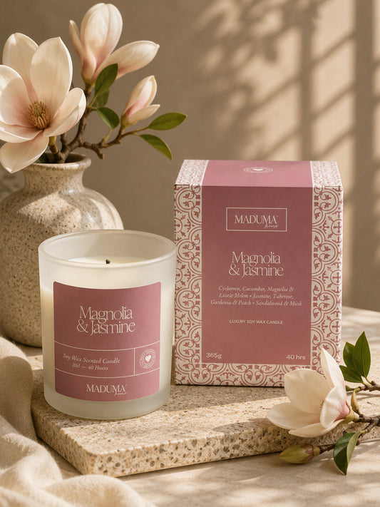 MADUMA® Scented Candle - Magnolia & Jasmine