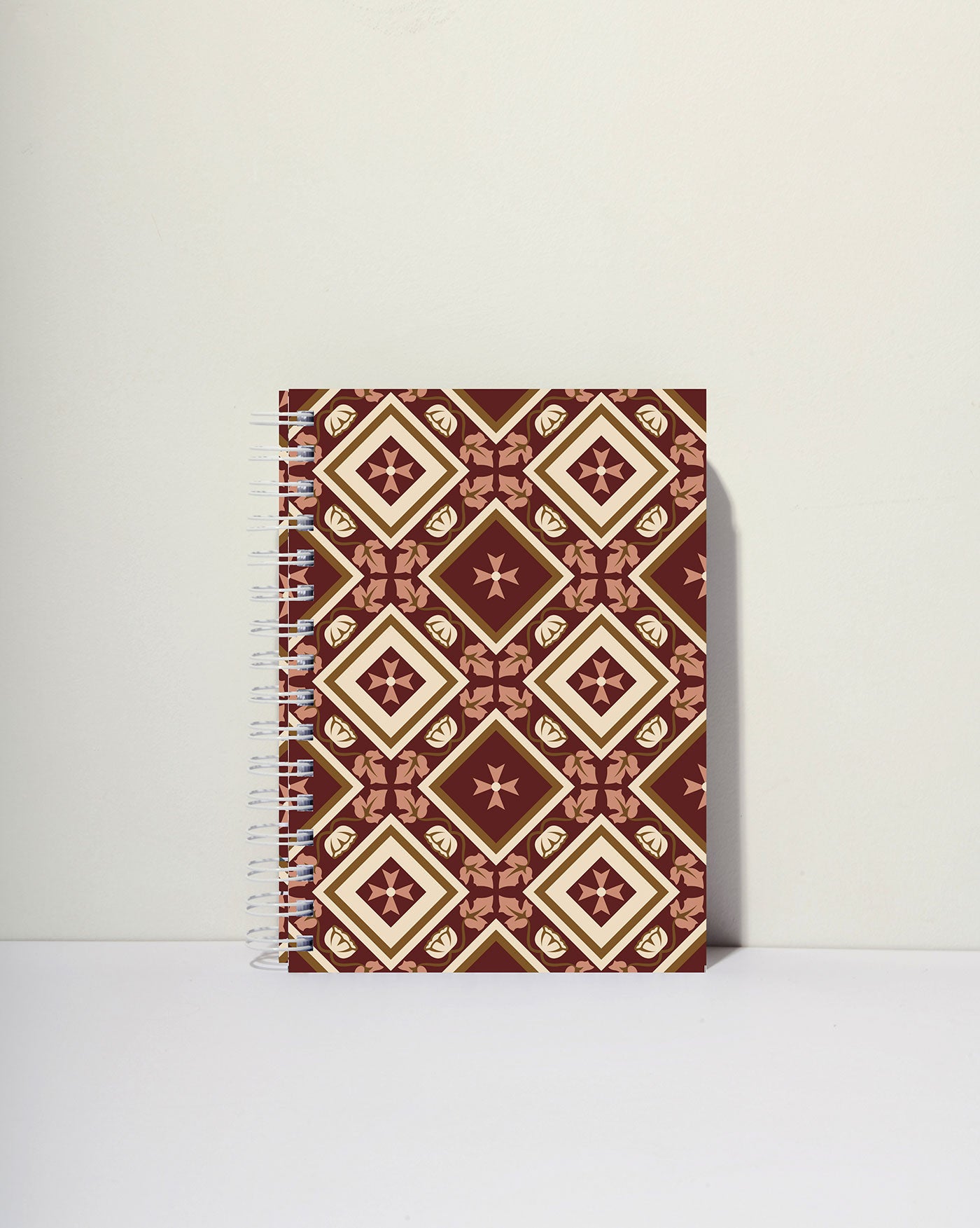 Maltese Cross Spiral Ruled Journal