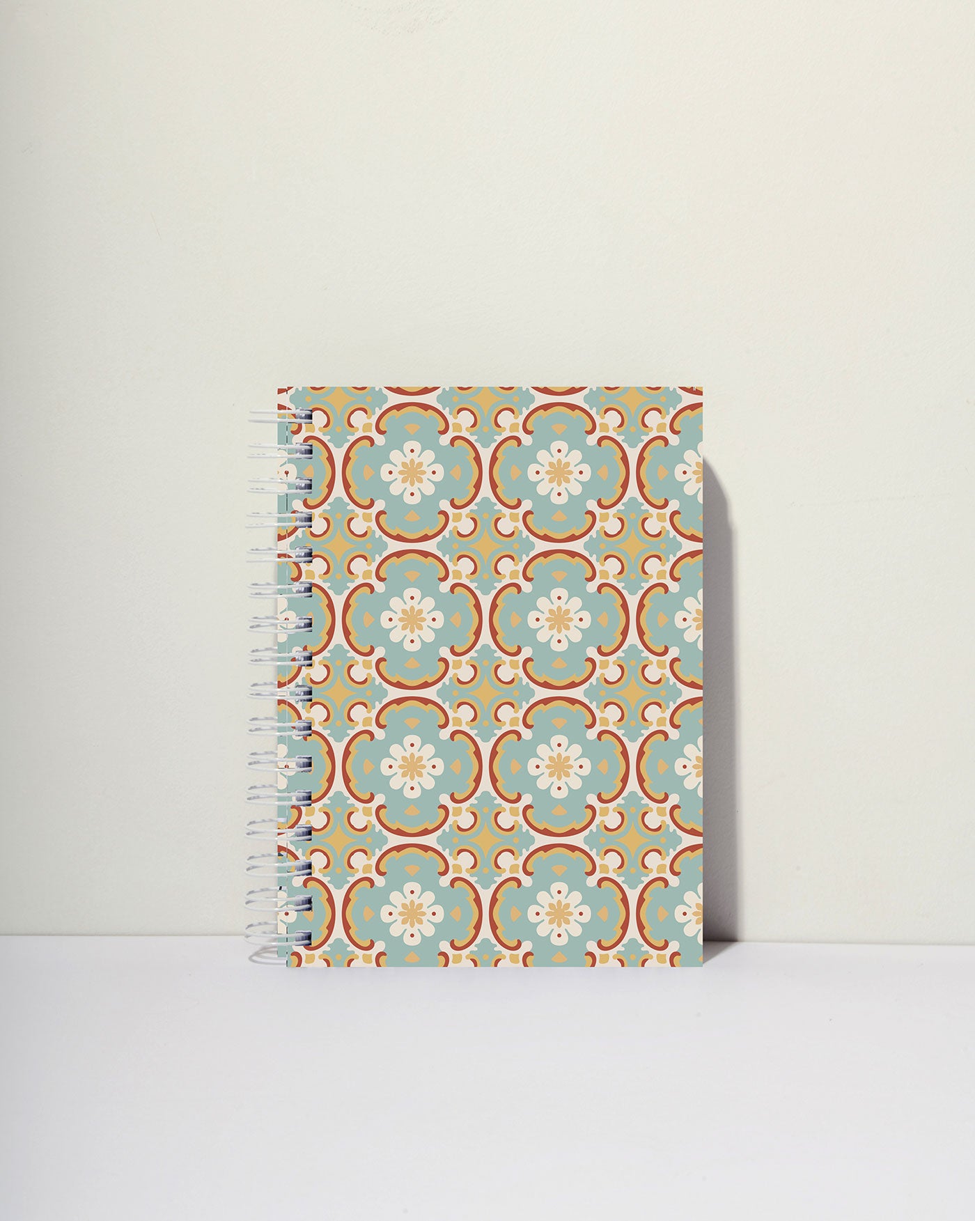 Turquoise Spiral Ruled Journal