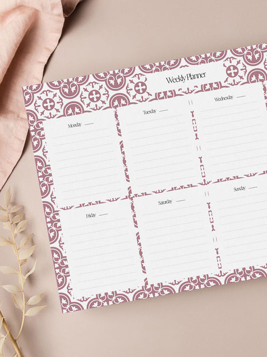 Roża Ċar Weekly Planner