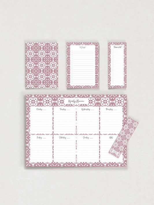 Roża Ċar Essentials Stationery Set