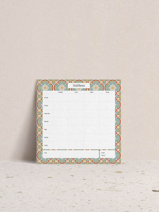 Turquoise Meal Planner