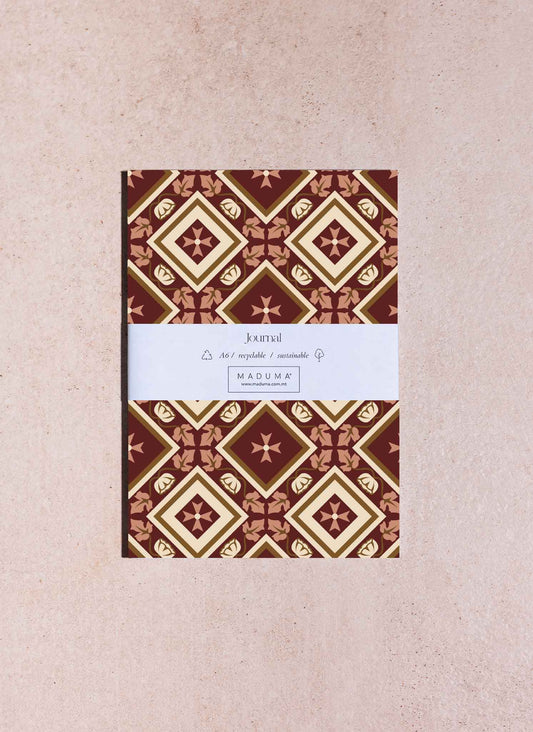 Maltese Cross A6 Ruled Journal