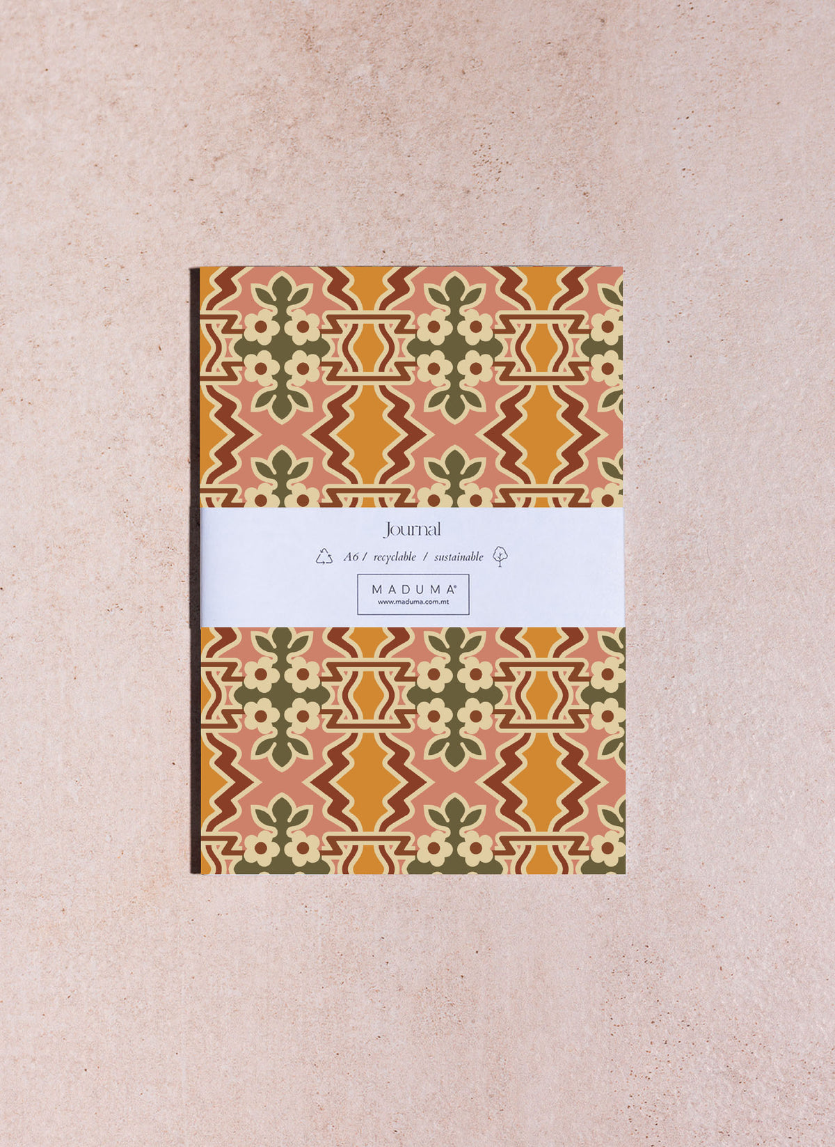 Terracotta A6 Ruled Journal