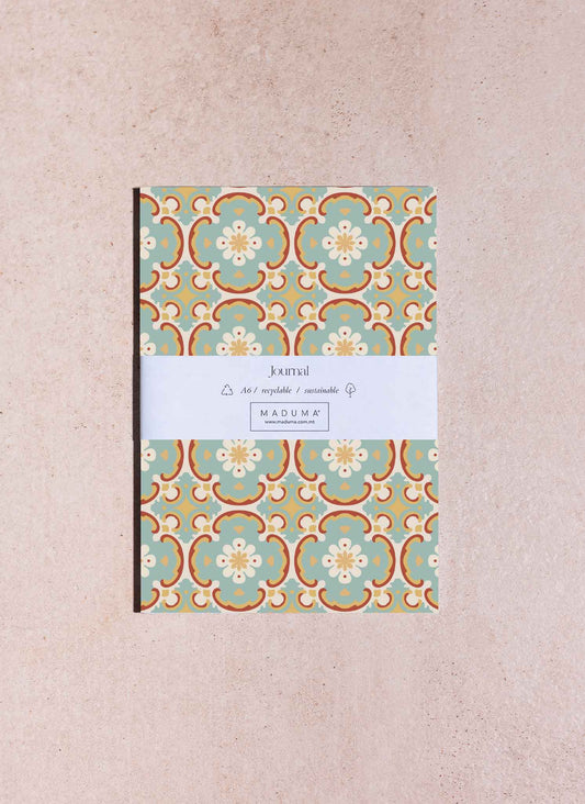 Turquoise A6 Ruled Journal