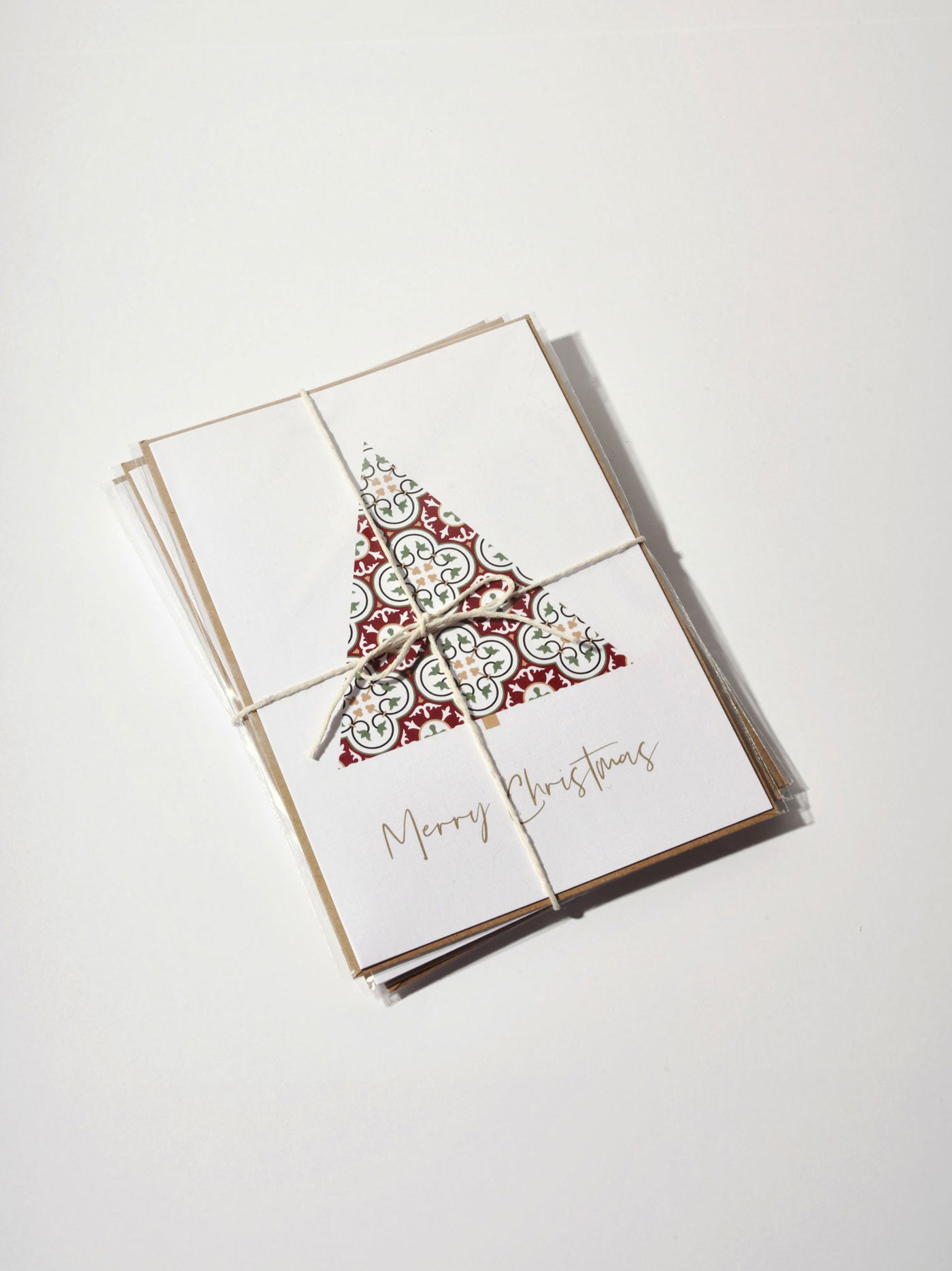Red Christmas Cards SET OF 3