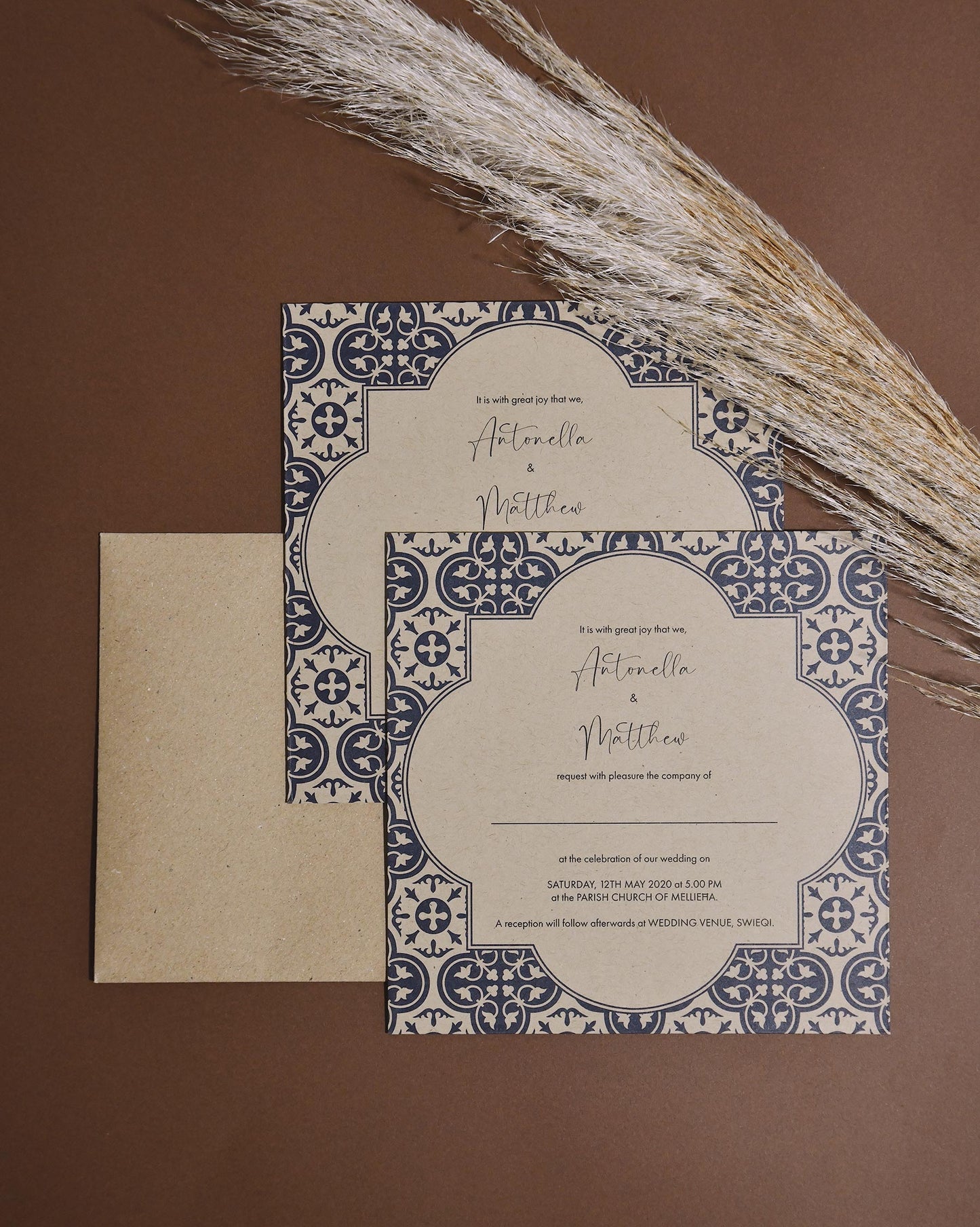 Wedding Invitations - Kraft Lux Paper